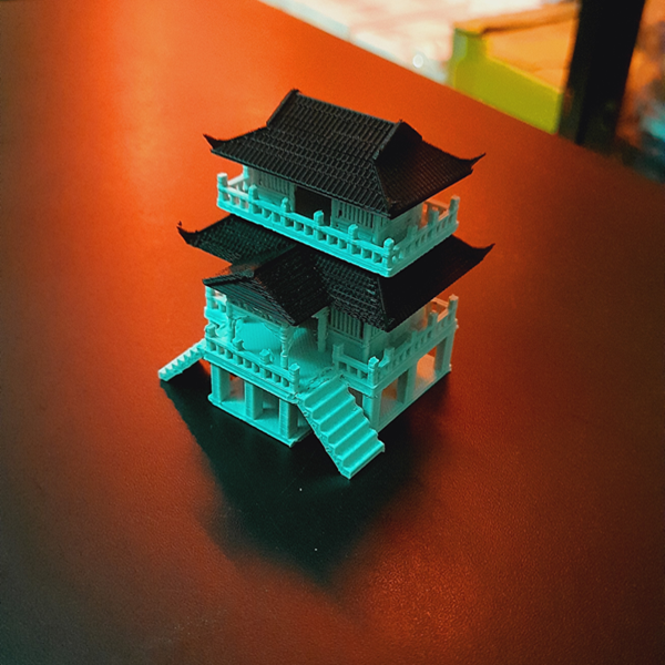 Double-Layer Ancient Chinese Stilt House